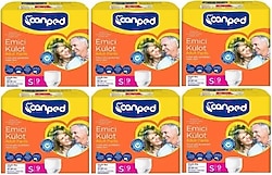 Canped Emici Külot Küçük Boy S 9'lu 6 Adet Hasta Bezi