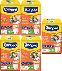 Canped Emici Külot Orta Boy M 24'lü 5 Adet Hasta Bezi