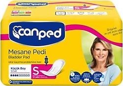 Canped Küçük Boy S Beden 12'li Mesane Pedi