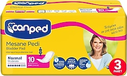Canped Orta Boy (M) 10'lu 3 Paket Mesane Pedi
