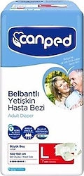 Canped Belbantlı Polietilen Büyük Boy L 7'li Hasta Bezi
