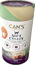 Cans Karidesli ve Yengeçli 30x15 gr Krema Kedi Ödül Maması