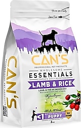 Cans Kuzu Etli ve Pirinçli 3 kg Yavru Köpek Maması