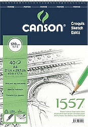 Canson 1557 21x29.7 cm 120 gr 40 Yaprak Resim Defteri