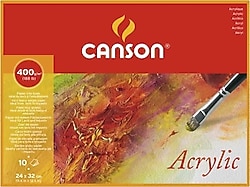 Canson 400 gr 24x32 cm 10 Yaprak Üstten Yapışkanlı Akrilik Blok