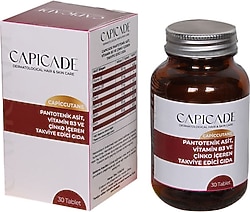 Capicade Capiccutane Pantotenik Asit Vitamin B3 30 Tablet