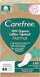 Carefree Organic Cotton Topsheet Normal Günlük Ped 30'lu