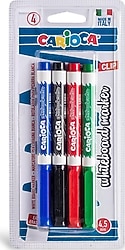 Carioca 4.5 mm 4 Renk Beyaz Tahta Kalemi