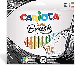 Carioca Süper Brush 20'li Keçeli Kalem Seti