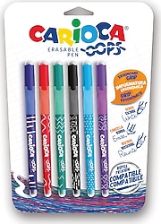 Carioca Oops 6'lı Silinebilir Tükenmez Kalem