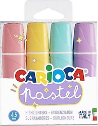 Carioca Pastel 4'lü Fosforlu Kalem Seti