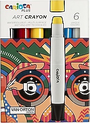 Carioca Plus Art Crayon 6'lı Mum Boya Seti