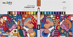 Carioca Plus Prisma Fiber Uçlu 24'lü Keçeli Kalem Seti