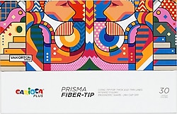 Carioca Plus Prisma Fiber Uçlu 30'lu Keçeli Kalem Seti