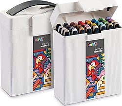 Carioca Plus Sketch Hard Box 32'li Çift Taraflı Marker Kalem Seti