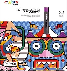 Carioca Plus Suda Çözünür 24'lü Yağlı Pastel Boya