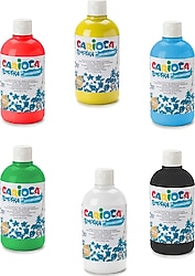 Carioca Tempera Yıkanabilir 500 ml Ana 6 Renk Boya