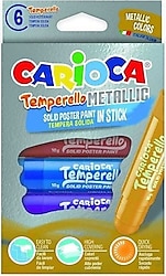 Carioca Temperello Metalik 6'lı Stick Poster Boyama Kalemi
