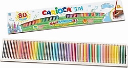 Carioca Tita Maxi Gökkuşağı 80'li Kuru Boya Seti