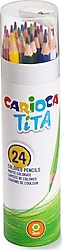 Carioca Tita Tüpte 24'lü Kuru Boya Seti