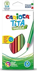 Carioca Tita Üçgen 12'li Kuru Boya Seti