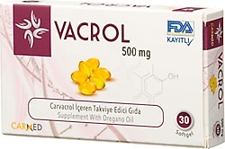 Carmed Vacrol 500 mg 30 Kapsül