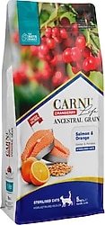 Carni Life Cranberry Somonlu ve Portakallı 5 kg Kısırlaştırılmış Yetişkin Kedi Maması