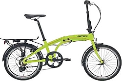 Carraro Flexi 106 V Yeşil-Siyah-Kırmızı 6 Vites 20 Jant Katlanır Bisiklet