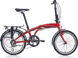 Carraro Flexi 108 V Kırmızı 8 Vites 20 Jant Katlanır Bisiklet