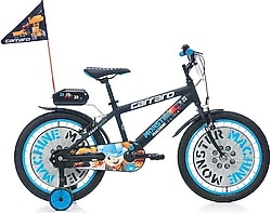 Carraro Monster 12 Jant Siyah-Gri-Mavi Çocuk Bisikleti