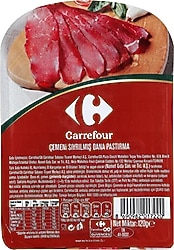 Carrefour 120 gr Çemeni Sıyrılmış Dana Pastırma