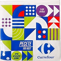 Carrefour 30x30 cm 100'lü Peçete