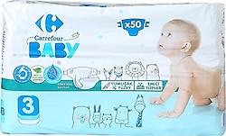 Carrefour Baby 3 Numara Midi 50'li Bebek Bezi
