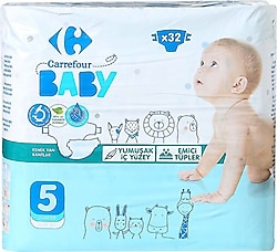 Carrefour Baby 5 Numara Junior 32'li Bebek Bezi