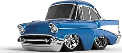 Cartuned S2 1957 Chevy Bel Air Mavi Custom Araba 529699