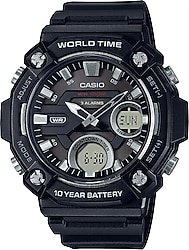 Casio Standart AEQ-120W-1AVDF Siyah-Gümüş Erkek Kol Saati