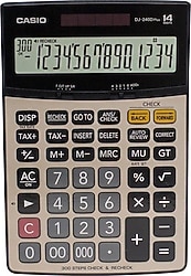 Casio DJ-240D Plus İşlem Kontrollü 14 Haneli Masaüstü Hesap Makinesi