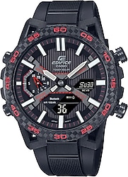 Casio Edifice Sospensione ECB-2000PB-1ADF Silikon Kordon Siyah Erkek Kol Saati