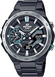 Casio Edifice Windflow ECB-2200DD-1ADF Çelik Kordon Siyah-Gümüş Erkek Kol Saati