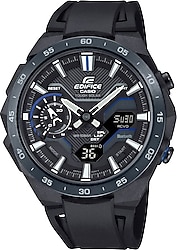 Casio Edifice Windflow ECB-2200PB-1ADF Silikon Kordon Siyah Erkek Kol Saati