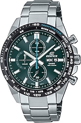 Casio Edifice EFR-574DB-3AVUDF Çelik Kordon Gümüş-Yeşil Erkek Kol Saati