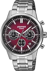 Casio Edifice EFR-575D-4ADF Çelik Kordon Kırmızı Erkek Kol Saati