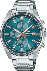 Casio Edifice EFV-610DE-2AUDF Çelik Kordon Gümüş-Mavi Erkek Kol Saati