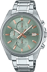 Casio Edifice EFV-610DE-3AUDF Çelik Kordon Gümüş-Yeşil Erkek Kol Saati