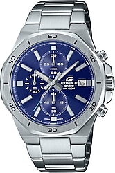 Casio Edifice EFV-640D-2AVUDF Çelik Kordon Mavi Erkek Kol Saati