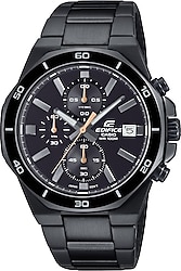 Casio Edifice EFV-640DC-1AVUDF Çelik Kordon Siyah Erkek Kol Saati