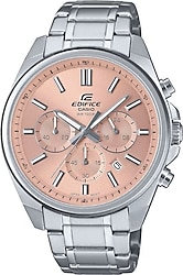 Casio Edifice EFV-650D-4AVUDF Çelik Kordon Açık Pembe Erkek Kol Saati