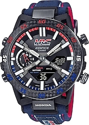 Casio Edifice Sospensione ECB-2000HR-1ADR Kumaş Kordon Mavi-Kırmızı Erkek Kol Saati