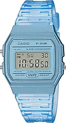 Casio Standart F-91WS-2DF Şeffaf Mavi Kadın Kol Saati