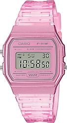 Casio Standart F-91WS-4DF Şeffaf Pembe Kol Saati
